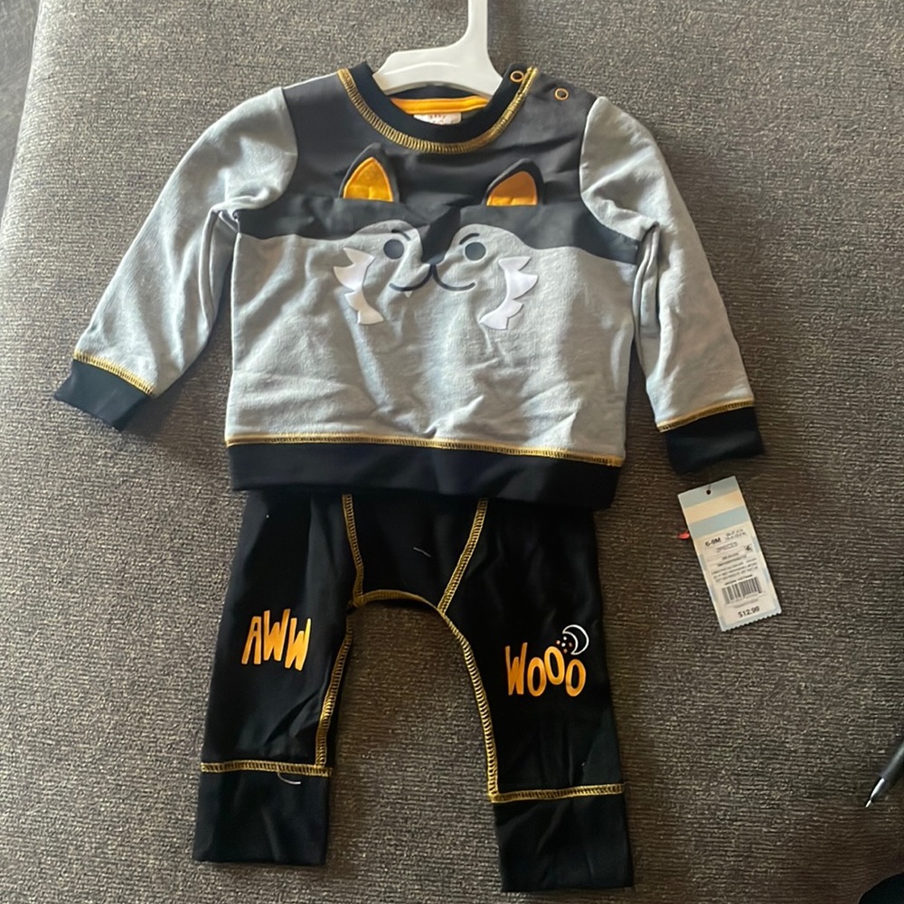 Two piece  animal pants and sweatshirt set brand new never worn